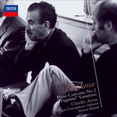 브람스: 피아노 협주곡 2번, 파기니니 변주곡 (Brahms: Piano Concerto No.2, Paganini Variations) (일본반)(CD) - Claudio Arrau