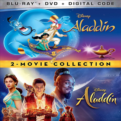 Aladdin (1992) / Aladdin (2019): 2-Movie Collection (알라딘)(한글무자막)(Blu-ray + DVD)