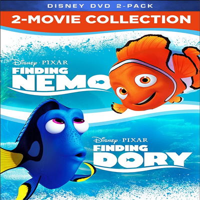 Finding Nemo (2003) / Finding Dory (2016): 2-Movie Collection (니모를 찾아서 / 도리를 찾아서)(지역코드1)(한글무자막)(DVD)