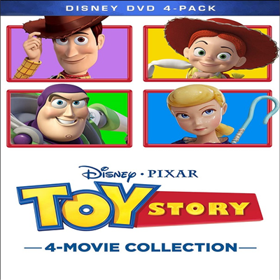 Toy Story (1995) / Toy Story 2 (1999) / Toy Story 3 (2010) / Toy Story 4 (2019): 4-Movie Collection (토이 스토리)(지역코드1)(한글무자막)(DVD)