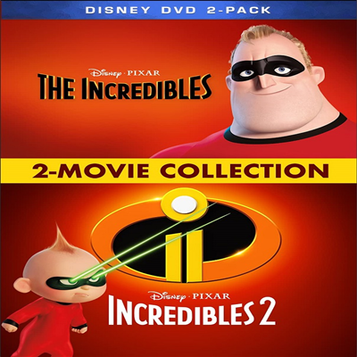 The Incredibles (2004) / Incredibles 2 (2018): 2-Movie Collection (인크레더블 / 인크레더블 2)(지역코드1)(한글무자막)(DVD)