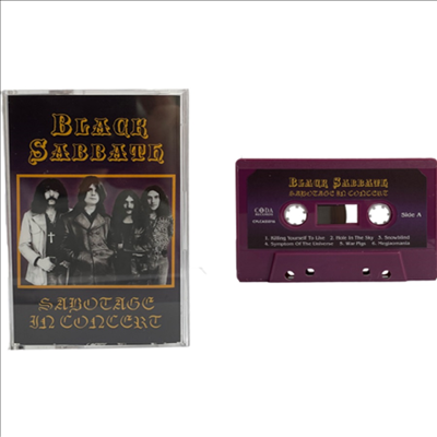 Black Sabbath - Sabotage In Concert (Ltd)(Purple Colored Cassette Tape)(Cassette Tape)