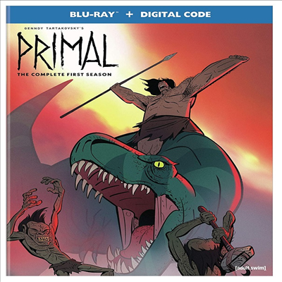 Genndy Tartakovsky's Primal: The Complete First Season (겐디 타르타코브스키스 프라이멀: 시즌 1) (2019)(한글무자막)(Blu-ray)