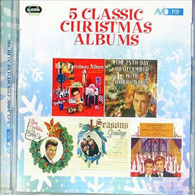 Elvis Presley/Bobby Darin/Bobby Vee/Four Seasons/Everly Brothers - Five Classic Christmas Albums (Remastered)(5 On 2CD)