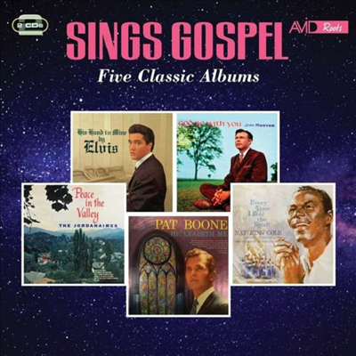 Elvis Presley/Jim Reeves/Jordanaires/Pat Boone/Nat King Cole - Sings Gospel: Five Classic Albums (Remastered)(5 On 2CD)