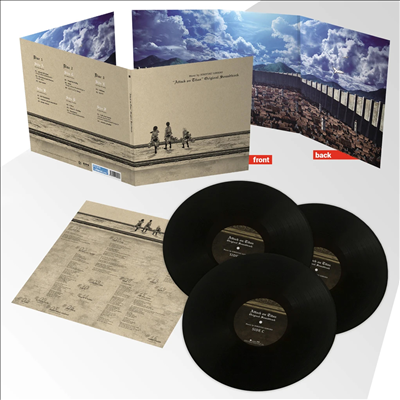 Hiroyuku Sawano - Attack On Titan Season 1 (진격의 거인 시즌 1) (Soundtrack)(180g Gatefold 3LP)