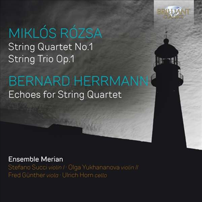 로저 & 허먼: 현악 사중주 (Herrmann & Rozsa: String Quartet)(CD) - Ensemble Merian