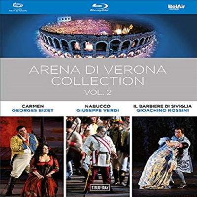비제: 카르멘, 베르디: 나부코(한글자막), 로시니: 세비야의 이발사(한글자막) (Arena Di Verona Collection 2) (Ltd)(Digipack)(한글무자막)(3 Blu-ray Set)(Blu-ray)(2021) - Henrik Nanasi