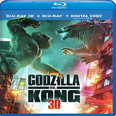 Godzilla Vs. Kong (고질라 VS. 콩) (2021)(한글무자막)(Blu-ray 3D + Blu-ray)(Blu-Ray-R)