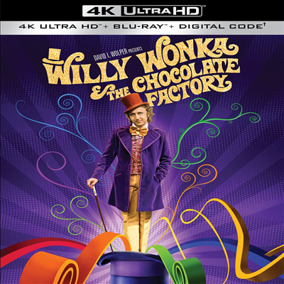 Willy Wonka &amp; The Chocolate Factory (초콜릿 천국) (4K Ultra HD+Blu-ray)(한글무자막)