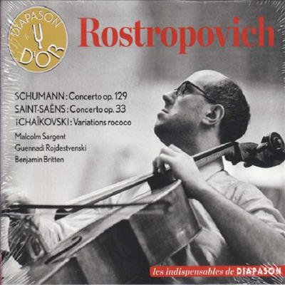 생상, 슈만: 첼로 협주곡, 차이코프스키: 로코코 변주곡 (Saint-Saens, Schumann: Cello Concerto, Tchaikovsky: Rokoko-Variation)(CD) - Mstislav Rostropovich