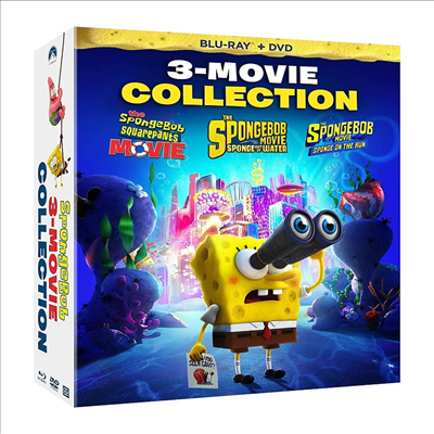 The SpongeBob 3-Movie Collection (스폰지밥 3 무비 컬렉션)(한글무자막)(Blu-ray)