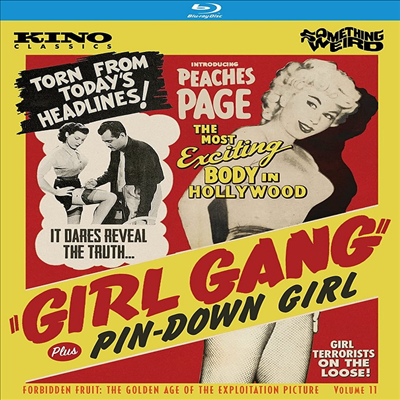 Girl Gang (1954) / Pin-Down Girl (1951) (걸 갱 / 핀 다운 걸)(한글무자막)(Blu-ray)