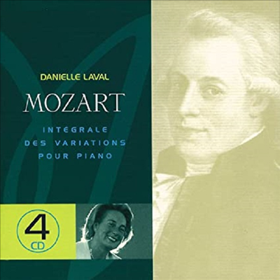 모차르트: 피아노 변주곡 전곡 (Mozart: Complete Piano Variations) (4CD Set) - Danielle Laval