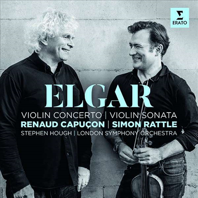 엘가: 바이올린 협주곡 & 바이올린 소나타 (Elgar: Violin Concerto & Violin Sonata)(CD) - Simon Rattle