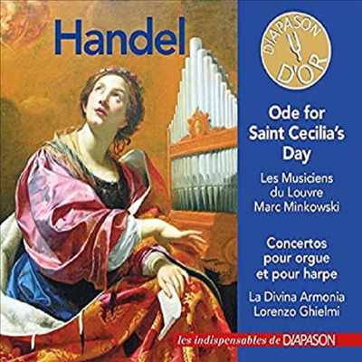 헨델: 성 세실리아 송가, 오르간 협주곡, 하프 협주곡 (Handel: Ode a Sainte Cecile HWV76, Organ Concerto Op.7-5, Harp Concerto Op.4-6) (Gatefold)(Digipack)(CD) - Marc Minkowski