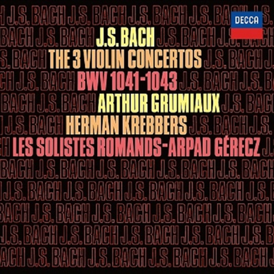 바흐: 세 개의 바이올린 협주곡 (Bach: 3 Violin Concerto BWV1041-1043) (SACD Hybrid)(일본타워레코드 독점한정반) - Arthur Grumiaux