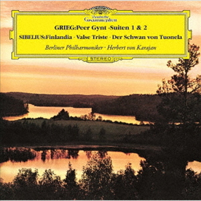 그리그: 페르귄트 모음곡, 시벨리우스: 핀란디아, 우울한 왈츠 (Grieg: Peer Gynt Suite, Sibelius: Finlandia, Valse Triste) (SHM-CD)(일본반) - Herbert von Karajan