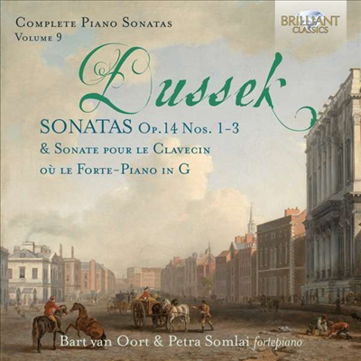 두섹: 피아노 소나타 전곡 9집 (Dussek: Complete Piano Sonatas Op.14 Nos.1 - 3, Vol.9)(CD) - Petra Somlai