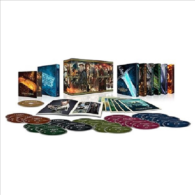 Middle Earth 6-Film Ultimate Edition (호빗 / 반지의 제왕)(한글무자막)(4K Ultra HD + Blu-ray)