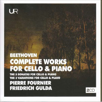 베토벤: 첼로 소나타 1-5번, 3개의 변주곡 (Beethoven: Complete Works For Cello And Piano, 3 Variations) (2CD) - Pierre Fournier