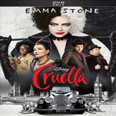 Cruella (크루엘라) (2021)(지역코드1)(한글무자막)(DVD)