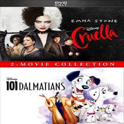 Cruella (2021) / 101 Dalmatians (Animated): 2-Movie Collection (크루엘라 / 101 달마시안)(지역코드1)(한글무자막)(DVD)