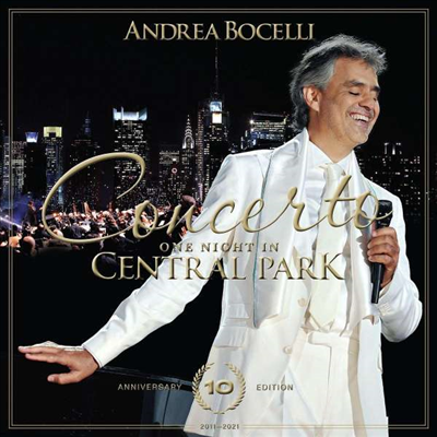 콘체르토 - 센트럴파크 공연실황, 10주년 기념 (Concerto - One Night in Central Park - 10th Anniversary) (DVD) (2021) - Andrea Bocelli
