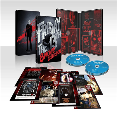 Friday The 13th: 8-Movie Collection (13일의 금요일: 8 무비 컬렉션) (Steelbook)(한글무자막)(Blu-ray)