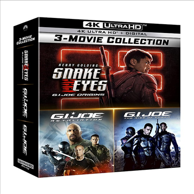 G.I. Joe: 3-Movie Collection (지.아이.조: 3 무비 컬렉션)(한글무자막)(4K Ultra HD)