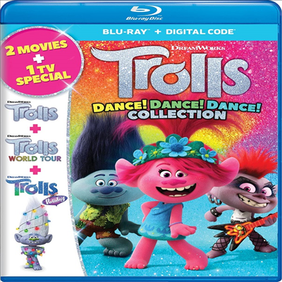 Trolls: Dance! Dance! Dance! Collection (트롤스: 댄스 댄스 댄스 컬렉션)(한글무자막)(Blu-ray)