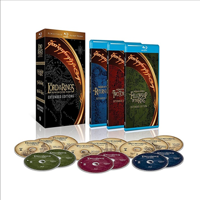 The Lord Of The Rings: The Motion Picture Trilogy - Extended Editions (반지의 제왕 3부작)(한글무자막)(Blu-ray)