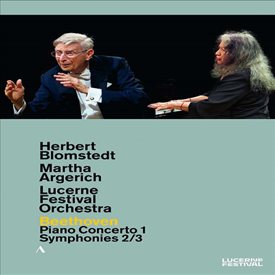 베토벤: 피아노 협주곡 1번 &amp; 교향곡 2, 3 &#39;영웅&#39; 번 (Beethoven: Piano Concerto No.1 &amp; Symphonies Nos.2 and 3 &#39;Eroica&#39;) (DVD) (2020) - Herbert Blomstedt