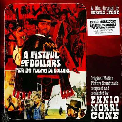 Ennio Morricone - A Fistful Of Dollars (황야의 무법자) (Soundtrack)(Ltd)(Gatefold)(180G)(10&quot; Clear Vinyl)(LP)