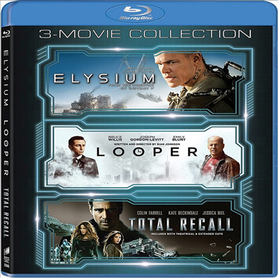 Elysium (2013) / Looper (2012) / Total Recall (2012) (엘리시움 / 루퍼 / 토탈 리콜)(한글무자막)(Blu-ray)