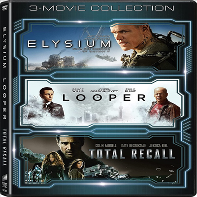 Elysium (2013) / Looper (2012) / Total Recall (2012) (엘리시움 / 루퍼 / 토탈 리콜)(지역코드1)(한글무자막)(DVD)