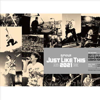 Spyair (스파이에어) - Just Like This 2021 (Blu-ray) (완전생산한정반)(Blu-ray)(2022)