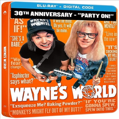 Wayne&#39;s World 30th Anniversary &quot;Party On&quot; Edition (Steelbook) (웨인즈 월드)(한글무자막)(Blu-ray)