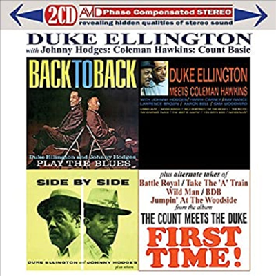 Duke Ellington/Johnny Hodges/Coleman Hawkins/Count Basie - Three Classic Albums Plus: Back to Back/Side By Side/Duke Meets (Remastered)(2CD)