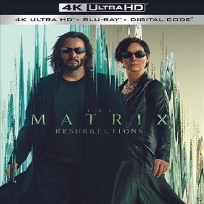 Matrix Resurrections (매트릭스: 리저렉션) (4K Ultra HD+Blu-ray)(한글무자막)
