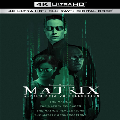 Matrix 4-Film Deja Vu Collection (매트릭스 컬렉션) (4K Ultra HD+Blu-ray)(한글무자막)