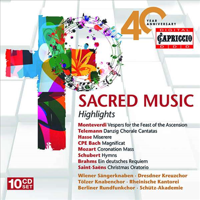 카프리치오 40주년 기념 종교 작품집 (Sacred Music for Capriccio's 40 Year Anniversary) (10CD Boxset) - 여러 아티스트