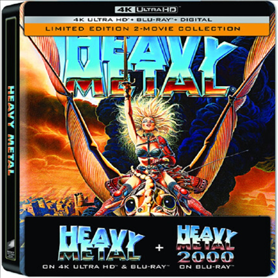 Heavy Metal & Heavy Metal 2000 (헤비 메탈/헤비 메탈 2) (Steelbook)(4K Ultra HD+Blu-ray)(한글무자막)