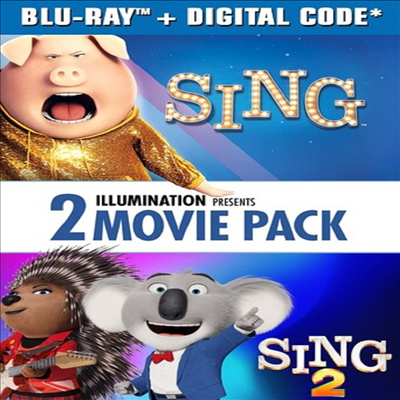 Sing / Sing 2 (씽/씽2게더)(한글무자막)(Blu-ray)