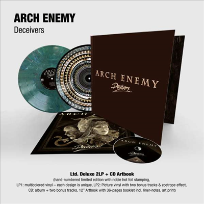 Arch Enemy - Deceivers (Limited Deluxe Multicolored/Zoetrope 2LP+CD)(Artbook Edition)
