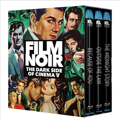 Film Noir - The Dark Side Of Cinema V: Because Of You (1952) / Outside The Law (1956) / The Midnight Story (1957) (필름 누아르)(한글무자막)(Blu-ray)