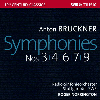 브루크너: 교향곡 3, 4, 6, 7 &amp; 9번 (Bruckner: Symphony Nos. 3, 4, 6, 7 &amp; 9) (5CD) - Roger Norrington