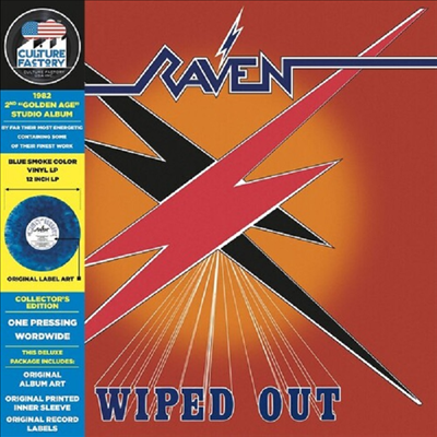 Raven - Wiped Out (Marble Red &amp; Blue Colored LP)