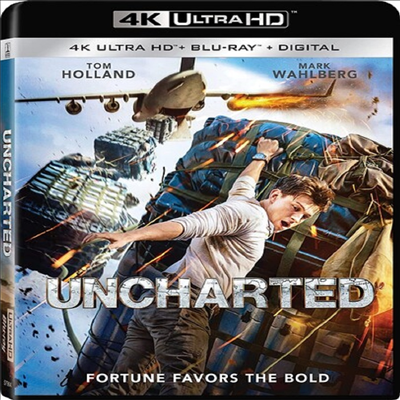 Uncharted (언차티드) (4K Ultra HD(한국어 자막 지원)+Blu-ray)