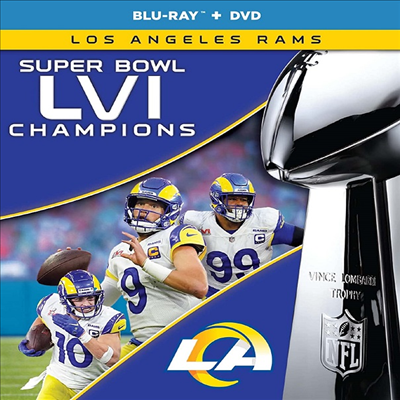 NFL Super Bowl LVI Champions: Los Angeles Rams (슈퍼볼 LVI 챔피언스: 로스앤젤레스 램스) (2022)(한글무자막)(Blu-ray + DVD)